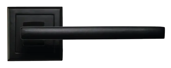 PANTS, ручка дверная на квадратной накладке MH-35 BL-S, цвет - черный фото купить в Актау