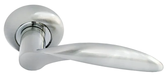 ПОРТАЛ, ручка дверная MH-07 SN, цвет - белый никель фото купить Актау