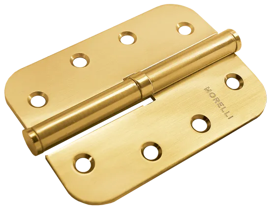 MSD-C 100X70X2.5 SG R, петля стальная скругленная правая без коронки, цвет - мат.золото фото купить Актау