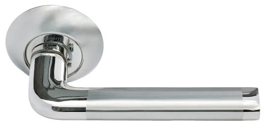 КОЛОННА, ручка дверная MH-03 SN/CP, цвет - бел. никель/хром фото купить Актау