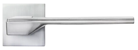 PIERRES, ручка дверная на квадратной накладке MH-49-S6 SC, цвет - матовый хром фото купить в Актау