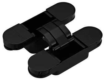 Петля скрытая HH-24 B врезная с 3D-регулировкой вес полотна до 40 кг, цвет черный