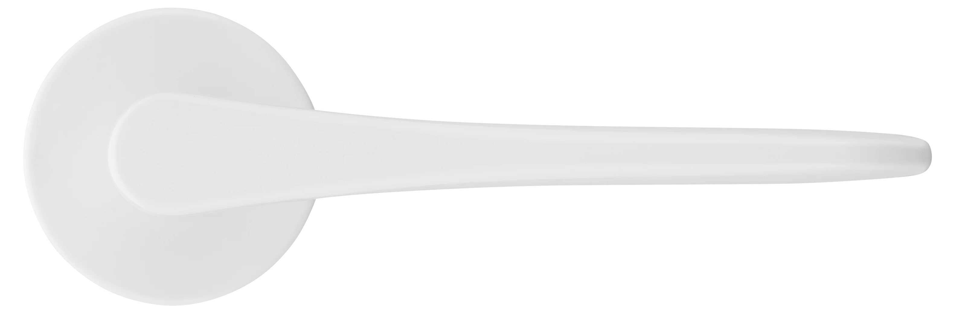 AULA R5 BIA, ручка дверная на розетке 7мм, цвет -  белый фото купить в Актау