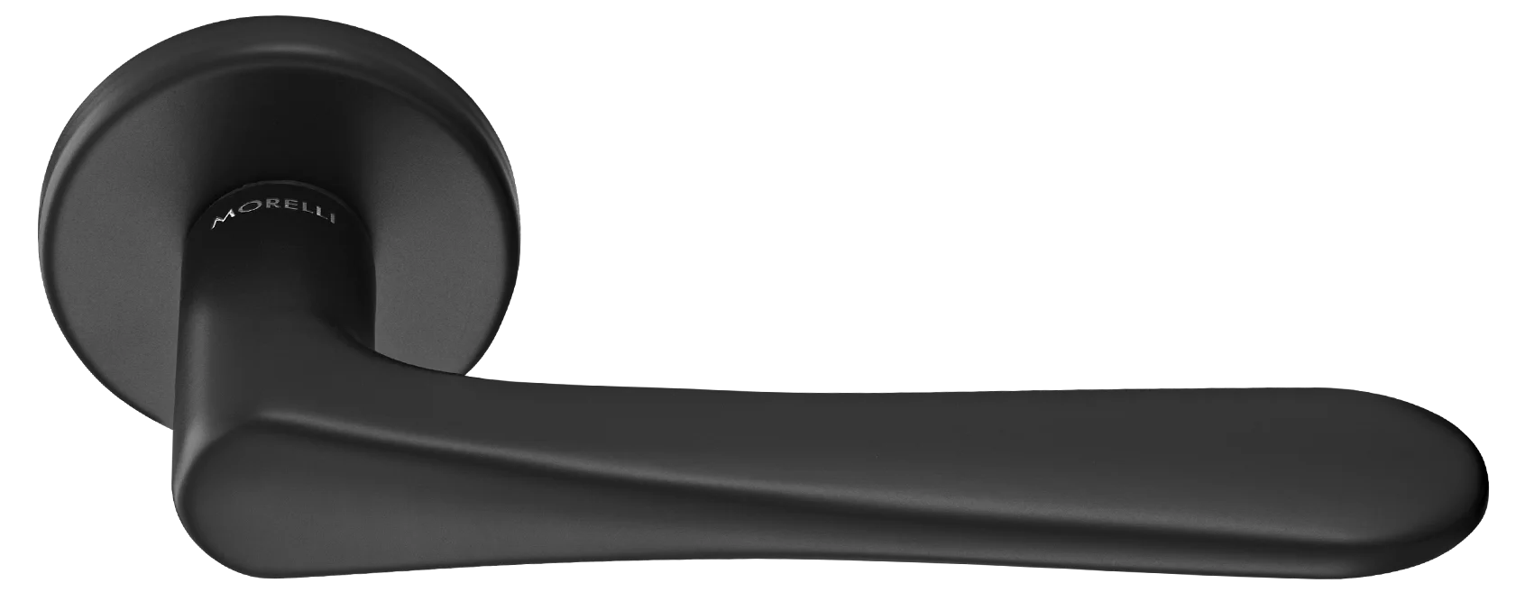 AULA R5 NERO, ручка дверная на розетке 7мм, цвет -  черный фото купить Актау