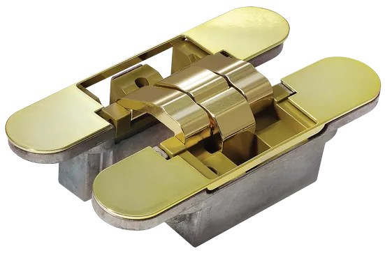 Петля скрытая HH-6 PG врезная регулируемая вес полотна до 40 кг, цвет золото фото купить Актау