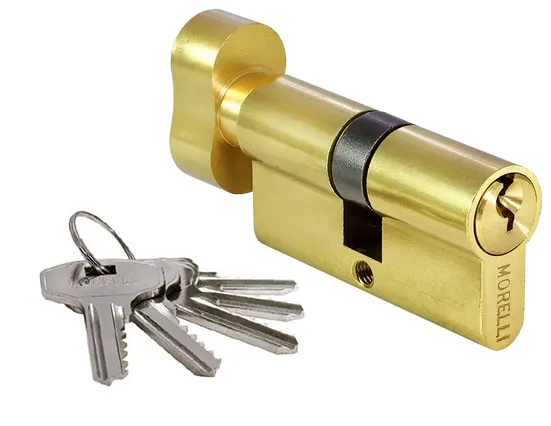 60CK PG, ключевой цилиндр с заверткой (60 мм), цвет - золото фото купить Актау