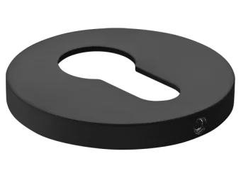 Накладка на ключевой цилиндр, на круглой розетке 6 мм, MH-KH-R6 BL, цвет - чёрный