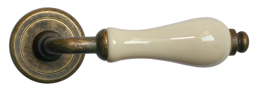 CERAMICA, ручка дверная CC-3 OBA/CHAMP, цвет - античная бронза/шампань фото купить в Актау