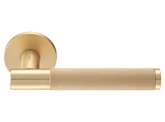 Ручка дверная "AZRIELI" на круглой розетке 6 мм, MH-57-R6T MSG, цвет - мат. сатинированное золото фото купить Актау