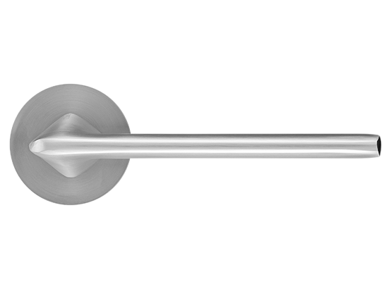 Ручка дверная "OAKA" на круглой розетке 6 мм, MH-61-R6 MSC цвет - мат. сатинированный хром фото купить в Актау