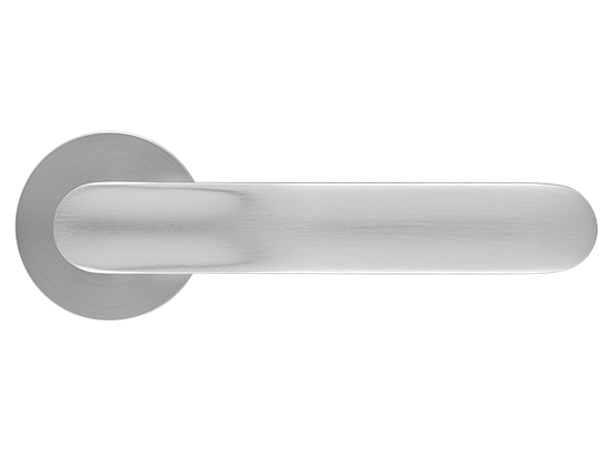 GARAK ручка дверная на круглой розетке 6 мм, MH-59-R6 MSC, цвет - мат. сатинированный хром фото купить в Актау