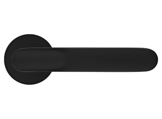 GARAK  ручка дверная на круглой розетке 6 мм, MH-59-R6 BL, цвет - чёрный фото купить в Актау